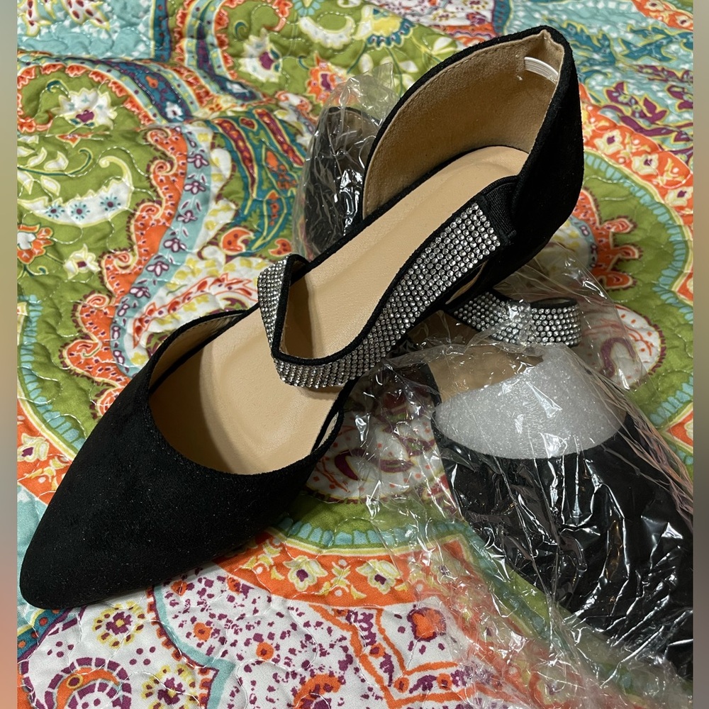 Size 36/6 black with sparkles dress shoes